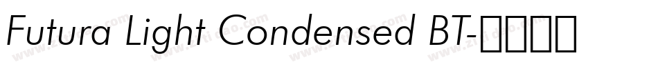 Futura Light Condensed BT字体转换